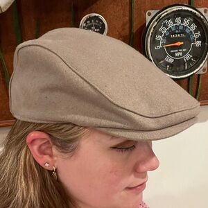 Boston Scally Tan Wool Cap Size S